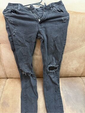 Men's Black Ripped Skinny Jeans